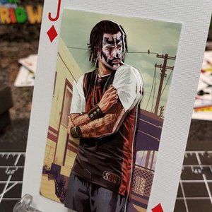 GTA V Fan Art - 3D Art Card Collectible Gift - w/Stand & Gift Box